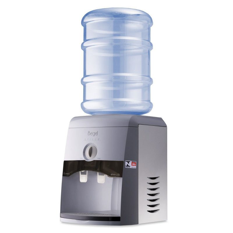 Bebedouro de Garrafão Bancada Stille Begel Cinza/Inox